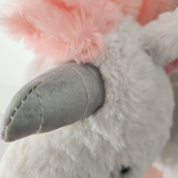 Metallic Plush White and Pink Unicorn by Spark Create Imagine - Picture 3 of 9